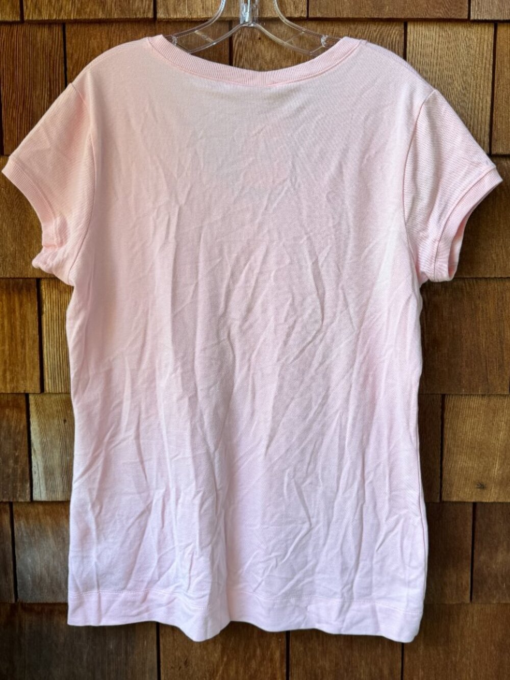 NWT Nike Pink Scoop Neck Short Sleeve Cotton Knit Tee in Women's XXL - Picture 6 of 9